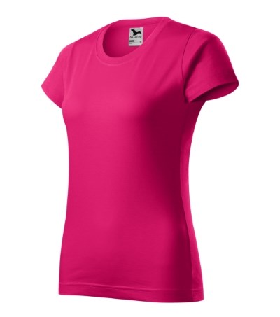 T-shirt dames Basic licht khaki - raspberry rose