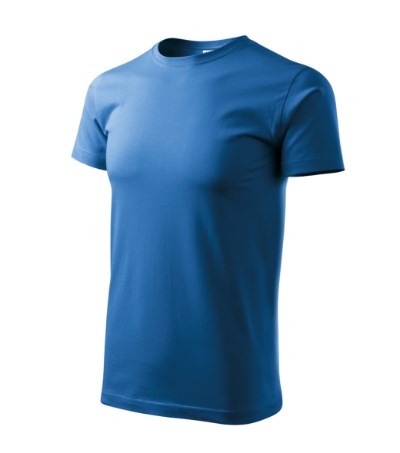 T-shirt uniseks Heavy New oranje - azuur blauw