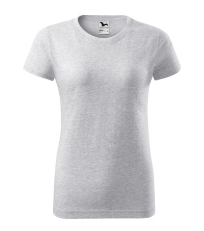 T-shirt dames Basic ash melange