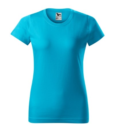 T-shirt dames Basic blue atoll