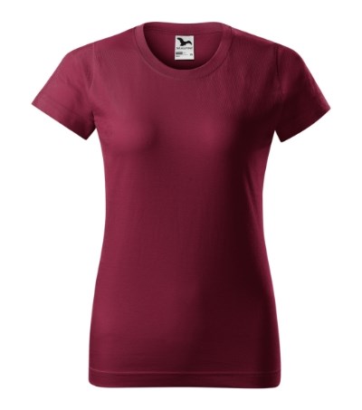T-shirt dames Basic garnet