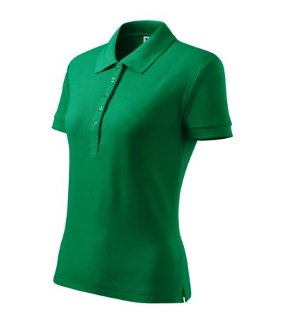 Poloshirt dames Cotton Heavy Wit - kelly green