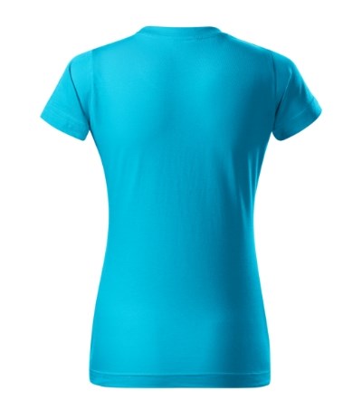 T-shirt dames Basic blue atoll