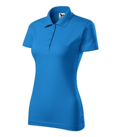 Poloshirt dames Single J. sky blue - snorkel blue