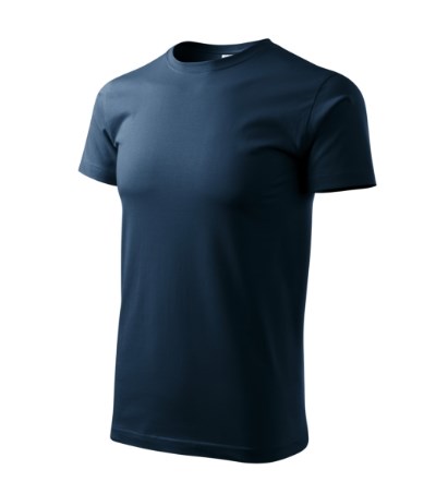 T-shirt uniseks Heavy New oranje - navy blue