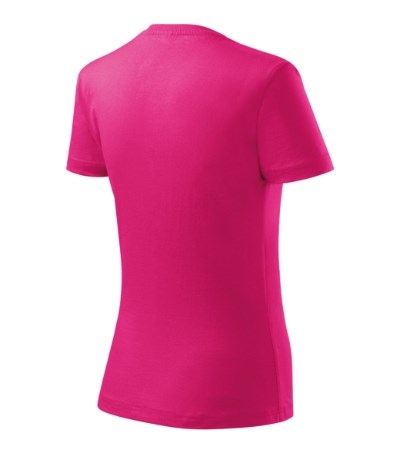 T-shirt dames Basic raspberry rose