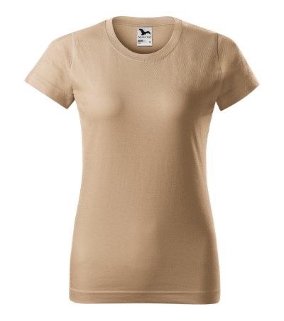 T-shirt dames Basic zand