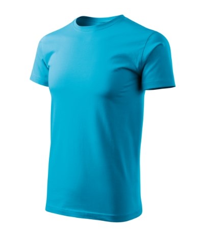 T-shirt heren Basic Free ash melange - blue atoll