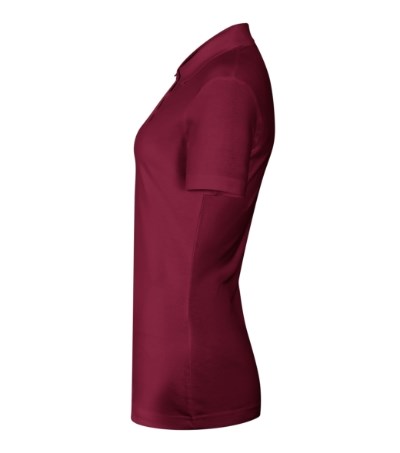 Poloshirt dames Single J. garnet