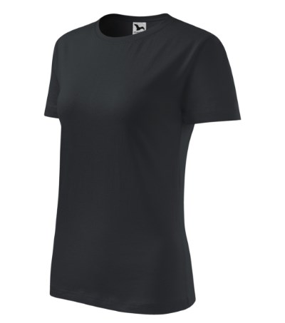 T-shirt dames Classic New oranje - ebony gray