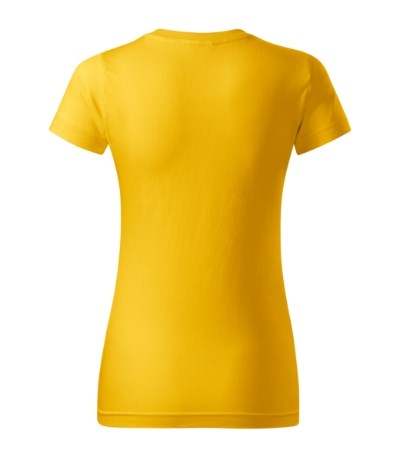 T-shirt dames Basic geel