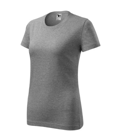 T-shirt dames Classic New oranje - dark gray melange