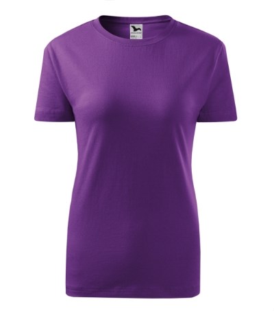 T-shirt dames Classic New paars