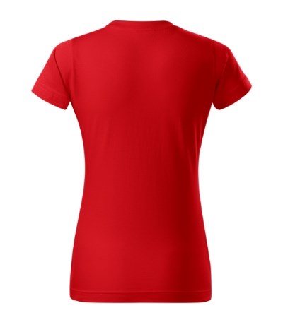 T-shirt dames Basic rood