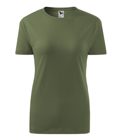 T-shirt dames Classic New khaki