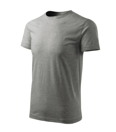 T-shirt heren Basic Free ash melange - dark gray melange